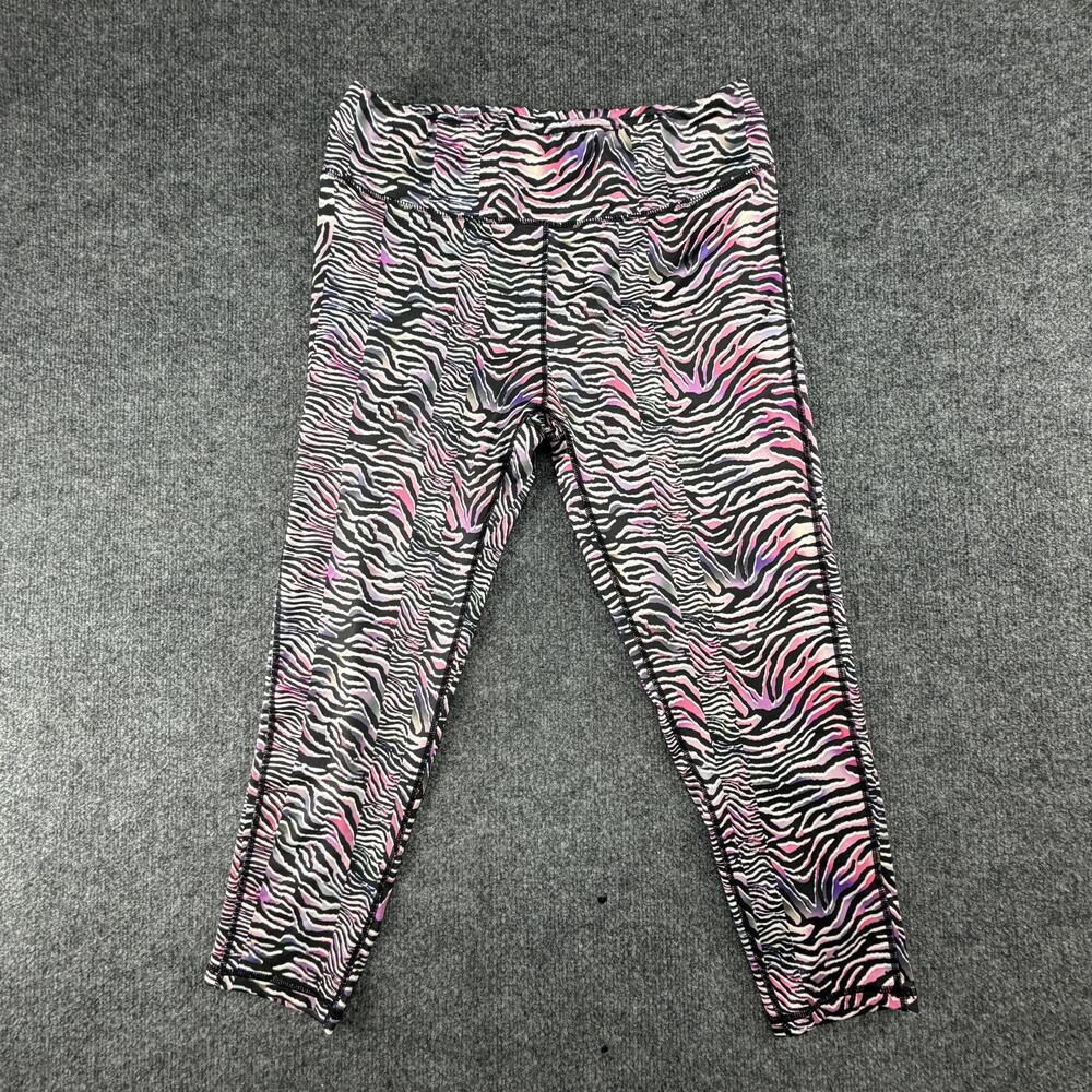 Pro Player Leggings Womens Large Multicolor Animal Print Ankle Wicking Yoga